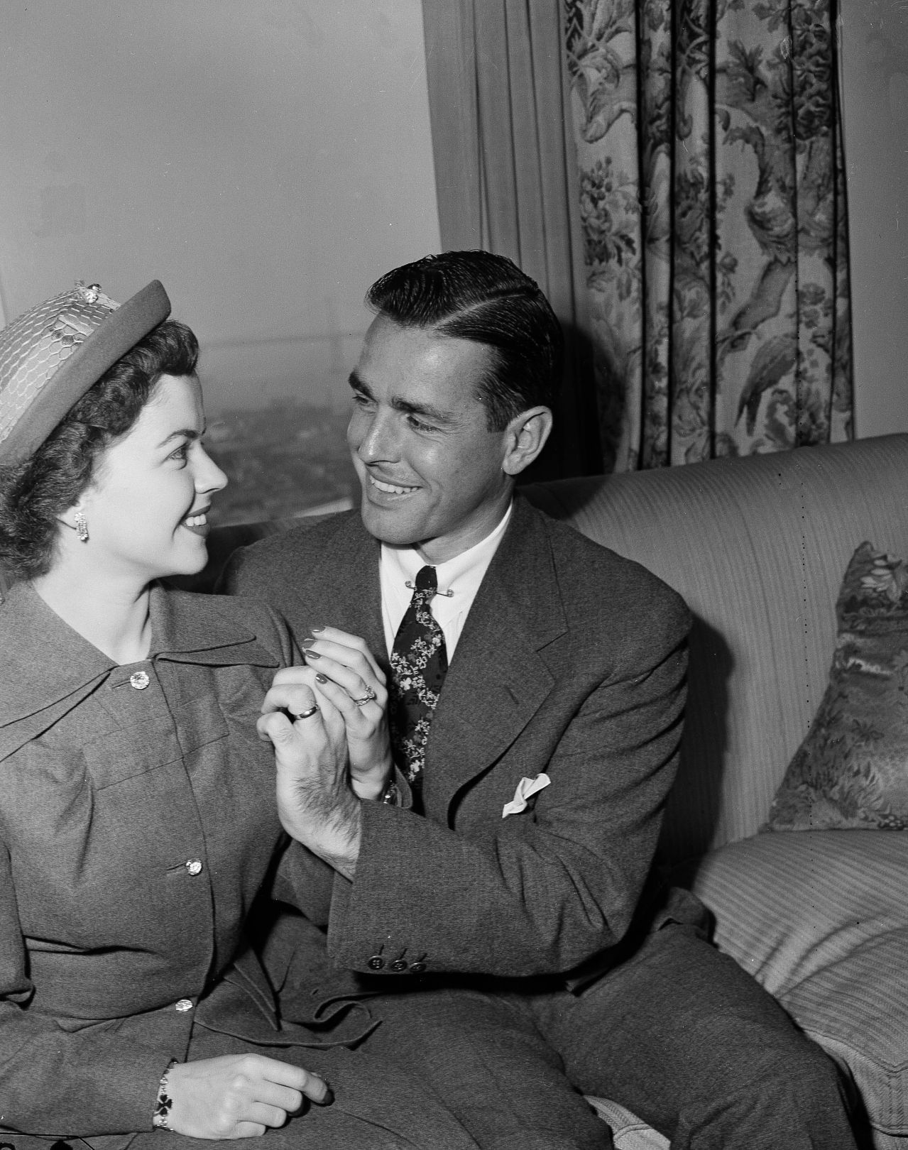 1950: Shirley Temple and Charles Black